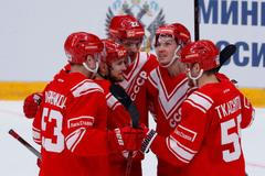 Ruští hokejisté v utkání Euro Hockey Tour s Českem