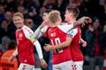Kvalifikace MS 2022, Dánsko - Rakousko: Radost dánských fotbalistů