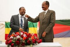 Etiopský premiér Abiy Ahmed s eritrejským prezidentem Isaiasem Afwerkim