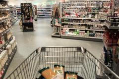 Ilustrační foto - nakupování, vozík, obchod, supermarket, nouzový stav, omezení prodeje, poslední den zavřených obchodů