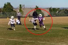 Pět soupeřů šlo na hřišti k zemi. Virální video malého "drsňáka" rozděluje sítě