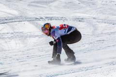 Eva Samková při závodech v Bakuriani (březen 2021)