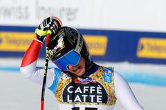 Lara Gutová-Behramiová v cíli sjezdu žen na MS 2021