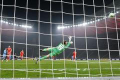 Ivan Schranz střílí branku proti Unionu Berlín