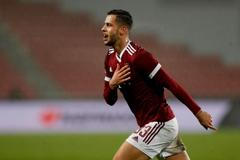 fotbal, Evropská liga 2021/2022, Sparta - Bröndby, Dávid Hancko, radost gól