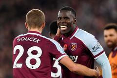 West Ham - Liverpool (Tomáš Souček, Kurt Zouma)