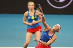 Česko - Švýcarsko, Billie Jean King Cup 2021 (Siniaková, Hradecká)