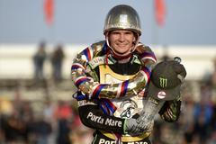 Vítěz 73. Zlaté přilby města Pardubic Patryk Dudek z Polska.