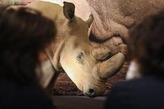 Vycpaný nosorožec Súdán - Národní muzeum, expozice Divočina