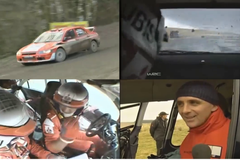 Nehoda Francoise Delecoura v Britské rallye 2002