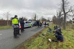 Migranti, policie, břeclavsko