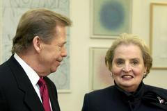 Madeleine Albrightová a Václav Havel