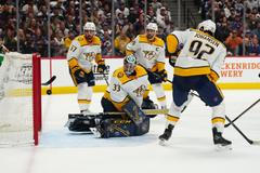 hokej, NHL 2021/2022, Colorado Avalanche - Nashville Predators, David Rittich