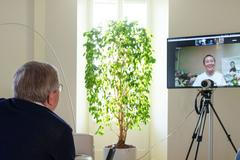 tenis, MOV, Pcheng Šuaj, Thomas Bach, videohovor