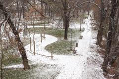 Ilustrační foto - zima, sníh, počasí, podzim, Střelecký ostrov, park