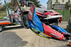 Havárie Lamborghini Mičánek Motorsport powered by Buggyra ACCR National Teamu v Imole 2022