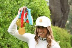 Ester Ledecká na tiskové konferenci po sezoně 2021-22