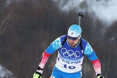 Alexander Loginov během sprintu na ZOH 2022.