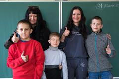 Ukrajinské děti ve škole, uprchlíci, Krakonošova základní škola Loukov