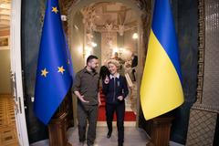 Ursula von der Leyenová, Volodymyr Zelenskyj, EU, Ukrajina
