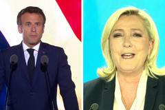 "Chci být prezidentem všech," prohlásil znovuzvolený Macron. Štáb Le Penové navštívil Okamura