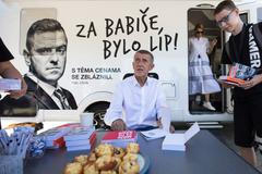 Andrej Babiš, meeting Břeclav, obytňák, karavan, kampaň