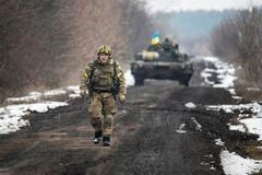 Foto / 7. 3. 2022 / Ukrajinský voják / Tank / Sumy region