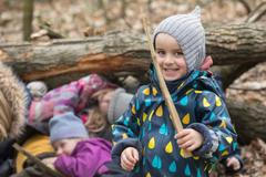 Lesní školka Hvězdy v lese - děti, předškolák, táboření