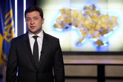 Projev ukrajinského prezidenta Volodymyra Zelenského několik hodin před invazí