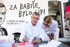 Andrej Babiš, meeting Břeclav, obytňák, karavan, kampaň