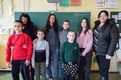 Ukrajinské děti ve škole, uprchlíci, Krakonošova základní škola Loukov