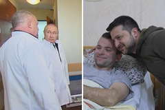 Jak navštívil nemocnici Putin a jak Zelenskyj?