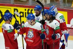 Češi slaví postup ve čtvrtfinále MS 2022 Česko - Německo