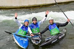 vodní slalom, ME 2022, závod hlídek, vítězní Češi