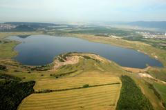 Jezero Most z letadla