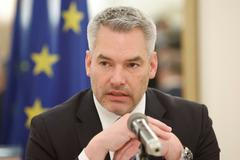 Rakouský kancléř Karl Nehammer v Moskvě.