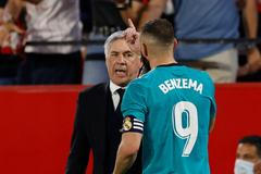 Carlo Ancelotti a Karim Benzema