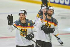 hokej, MS 2022, Německo - Švýcarsko, hokejisté Německa