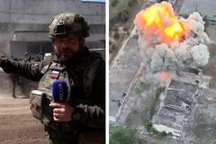 Ruský novinář odhalil polohu samohybného minometu. Ukrajinci ho později zasáhli