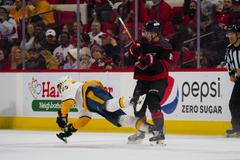 NHL: Nashville Predators at Carolina Hurricanes