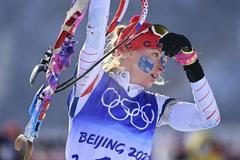 Markéta Davidová v hromadném závodě na 12,5 km na ZOH 2022 v Pekingu