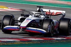 Testy F1 v Barceloně 2022: Nikita Mazepin, Haas