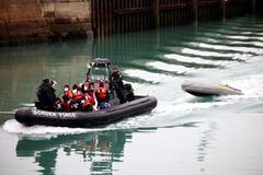 dover velká británie migrace