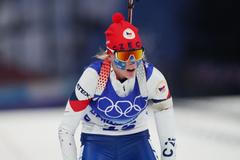 Markéta Davidová v závodě na 15 kilometrů na olympiádě v Pekingu 2022