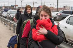 Irpiň, Kyjev, válka na Ukrajině, boje, uprchlíci, utrpení, Ukrajina