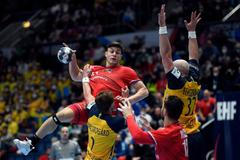 ME v házené 2022, Česko - Švédsko: Matěj Klíma proti švédské obraně