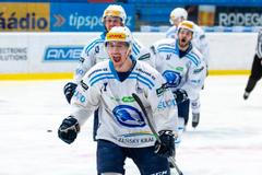 Vlastimil Kvasnička slaví postupový gól plzeňských juniorů do finále extraligy