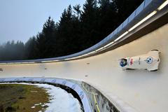 Český dvojbob Dominik Dvořák a Jakub Nosek