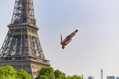 Cliff diving, Paříž, 2022