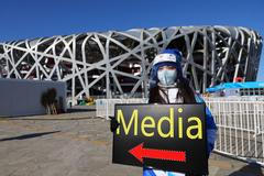 čína olympiáda média